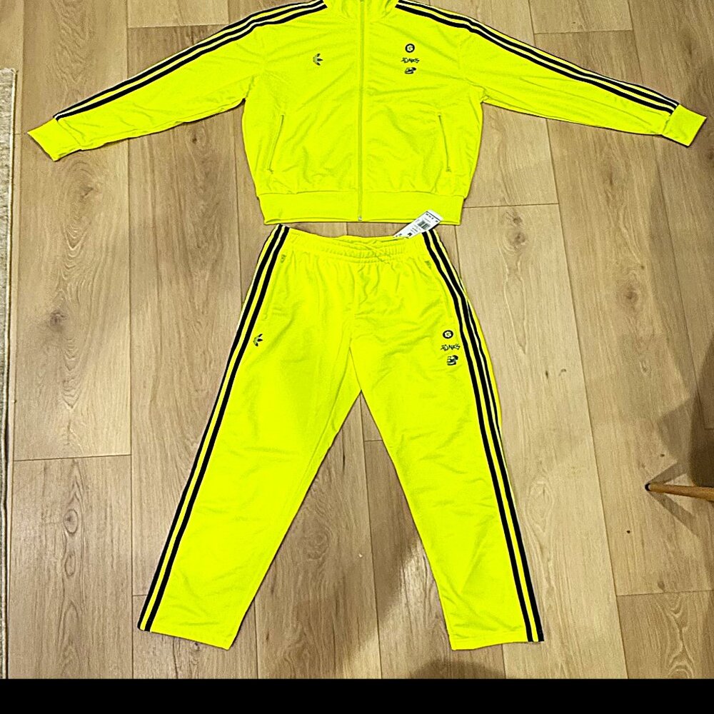 Bored Ape Yacht Club (BAYC) Adidas Tracksuit – NFT Collectible Apparel– Neon Yel